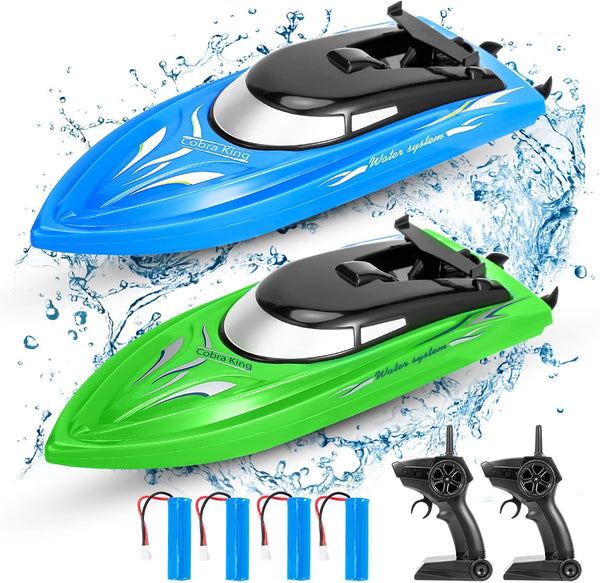 Lumiparty 2PACK RC Boat,Remote Control Boats for Kids and Adults,10km/H 2.4G High
