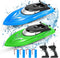 Lumiparty 2PACK RC Boat,Remote Control Boats for Kids and Adults,10km/H 2.4G High