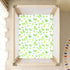miaozhen 1 Pack 52x28 Cotton Crib Sheets for Baby Boys Girls Ultra Soft Butterfly St Patricks Day Crib Mattress Sheet