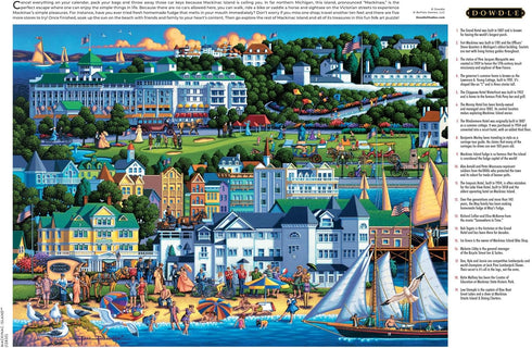 1000 26.75 19.75 Buffalo Games - Eric Dowdle - Mackinac Island - Piece Jigsaw Puzzle for Adults - Challenging Puzzle