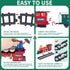 Set, Set 3 4 5 6 7 8+ Kids Train Christmas Train for Under The Trees, Electric Train Toys for Boys Girls with Steam