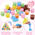30 Packs 6 JOYIN Valentines Day Cards with Butter Slime, Colors Slime Party Favors, Stress Relief Fidget Toys and Gift