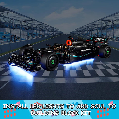 LED Light Kit for Lego 42171 Mercedes-AMG F1 W14 E Performance Set, Compatible with Lego 42171 Building Blocks Model(Not Include Blocks Set)