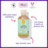 100% 251 mL 8.5 oz. California Baby Calming Baby Shampoo + Baby Wash | Plant-Based | Lavender Body Wash For Sensitive