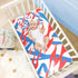 SyXIOP 28" 52" Red Blue White Geometric Cooling Baby Waterproof Crib Mattress Protector x Reusable Bed Pads Washable