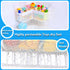 KPH 3-Compartment Corner Bath Toy Organizer - Space-Saving Bath Toy Storage, Mesh Bathroom Toy Holder for Kids, Durable
