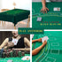 Potomac Collection Set Set Set Poker Table Topper Blackjack play Casino Games using the Texas Holdem Poker on Green