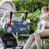 miaozhen Floral2 Navy Blue Gold Peony stroller accessories organizer baby caddy large zip pocket organizador para