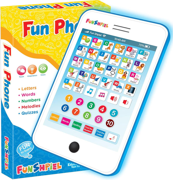 Kid Tablet for Kindergarten Learning Activities - ABC Learning for Toddlers, Kids Phone Toy for Speech Therapy & Letter
