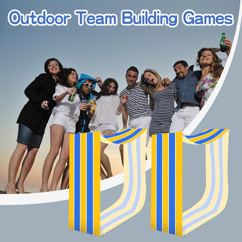 Team Building Games for Working Adults, Group Activities Mat for School Students Teens, Field Day Games (Pack of 2, 20