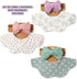Set Baby Cotton Muslin Bibs and Bow Headbands