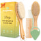Baby Hair Brush & Comb Set for Newborns - Gentle Goat-Hair &