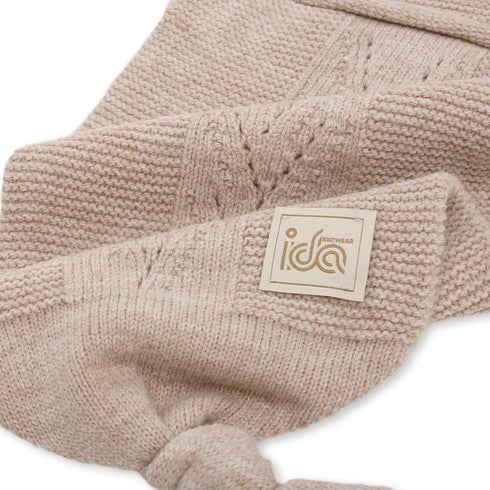 Cocoon Baby Blanket Soft Hattush Yarn Baby Swaddle Sack (Stone)