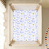 miaozhen 1 Pack 52x28 Cotton Baby Crib Sheets Comfy Breathable Blu Ray Sunflower Pastel Purple Crib Mattress Sheet