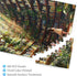 Quelindra 500 500 Library Jigsaw Puzzle PiecesLibrary Bookshelf Jigsaw Puzzles,Plant Bookshelf Puzzles, Library Retro