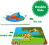 48 Animal Matching Puzzles with Error-Correction Mechanism Pre-Primer in 2 Pieces, Perfect for Preschool Learning (24 Blocks Double Sided)