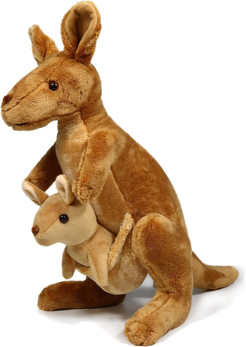 Ice King Bear Kangaroo Stuffed Animal, 12 Inches with Removable Joey Plush Toy