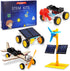 STEM 4 Set Solar Motor Kit, Electric Science Experiment Projects, Educational Building Car Kit for Kids
