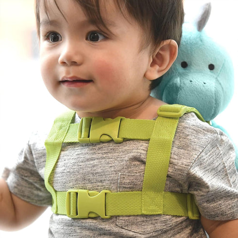 Travel Bug Toddler 2-in-1 Safety Harness (Dinosaur - Teal/Grey)