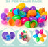 24 JOYIN Pcs Easter Prefilled Eggs with Mochi Squishy Toy, Squeeze Toy Fillers for Easter Egg Hunt, Basket Stuffers