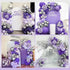 147pcs Purple Balloon Garland Arch Kit, Different Sizes with Dark Purple Light Purple Metallic Silver Confetti Lavender