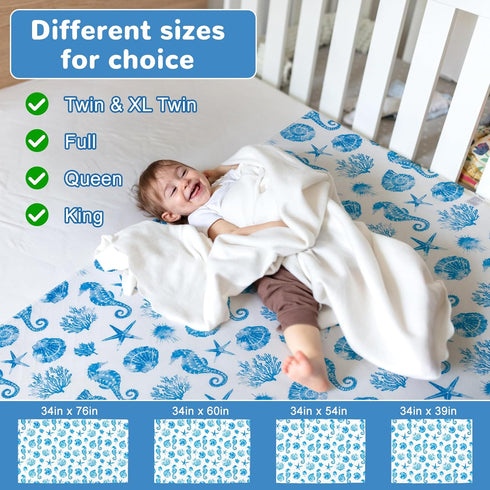 MooMoo Baby Waterproof Potty Training Pad Reusable Underpads Nighttime Mattress Protector Sheet Leakproof Pee Pad