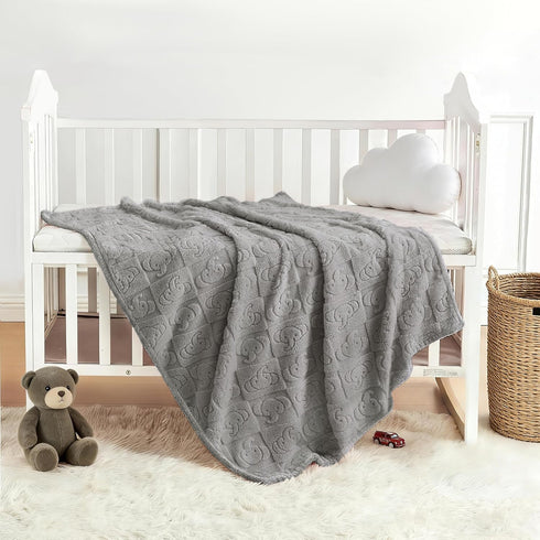 30" 40" Pro Goleem Elephant Baby Blanket, Baby Fleece Blanket for Boys & Girls, x Soft Crib & Stroller Blanket