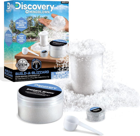 Discovery #Mindblown Build-A-Blizzard Snow Making Experiment Set, Fun Science Kit for Kids Ages 6+
