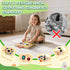 3+ MoKo Montessori Busy Board Toys for Years Old Wooden Sensory Toys Board with LED Light Up Switch, Locks, Zippers
