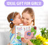 Wiyeang 6-12,Birthday 6 7 8 9 10 11 DIY Fabric Flower Bouquet Kit for Girls,Arts and Crafts for Kids Ages Gifts Ideas