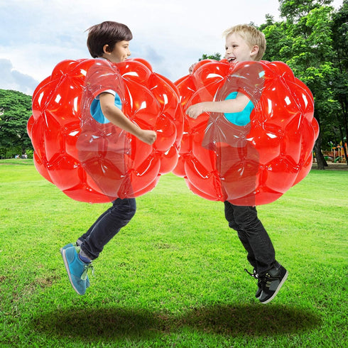 Sumo Balls for Kids - Buddy Bounce Balls Sumo Game, Giant Human Hamster Knocker Ball for Ages 3-10 (Red+Red)