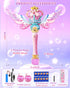 12 3-8 Uregoio Princess Bubble Wand for Girls - Rechargeable Spinning Light Up Magic Fairy Scepter Bubble Machine Toy