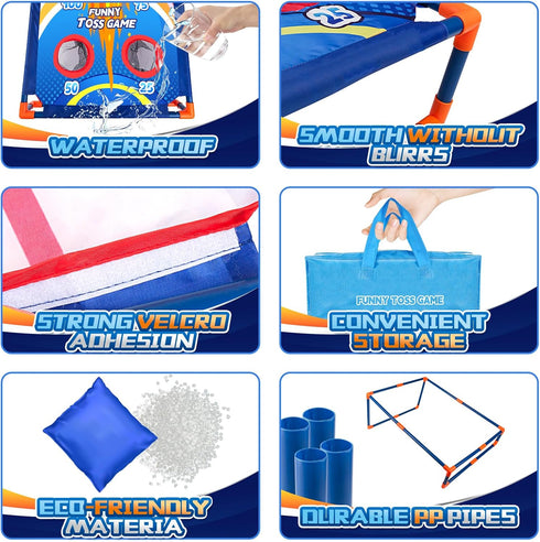 Bean Bag Toss Game for Kids, Ideal Gift for 3-8 Years Old, Outdoor Game for Family Party Birthday