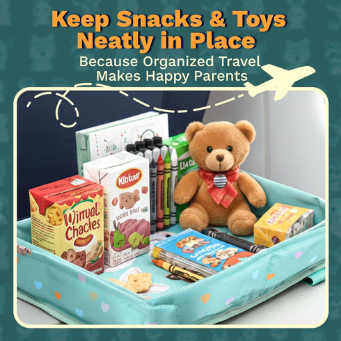 Setup 1-5 Little Traveler Waterproof Airplane Tray Table Cover Universal Fit & Easy Airplane Tray Cover Kids - Use