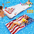 2 in 1 American Flag Pool Float & Pong Game Table with
