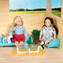 Lori Living Room Set for Mini Dolls - Furniture for 6-inch Dolls with Couch, Table & Rug