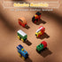 Set 12 3+ SainSmart Jr. Wooden Train PCS - Train Toys with Storage Box, Magnetic Toy Trains Compatible with All Major