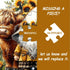 PICKFORU 1000 Highland Cow Gnome Puzzles for Adults Pieces, Nature Sunflower and Cow Puzzles, Animal Plant Floral