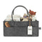 Parker Baby Co. Diaper Caddy - Nursery Storage Bin and Car Organizer