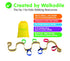 Grab & Go Children's Walking Rope for 6 Kids, Teacher Designed with Extra Safety Features & Learning Games Guide