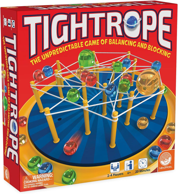 MindWare Tightrope Strategy Board Game, Fun for Classrooms, 2-4 Players, 20 Min