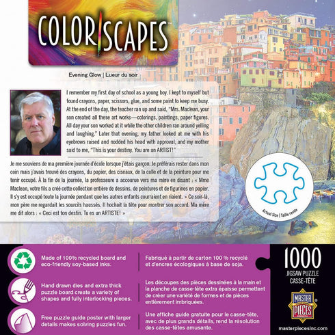 MasterPieces 1000 Piece Jigsaw Puzzle for Adults, Family, or Kids - Evening Glow, 19.25"x26.75"