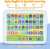 Bilingual Spanish & English Learning Toys for Toddlers 1-3, Interactive Learning Tablet for Babies 24 Month+
