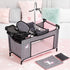 18 Inches Bayer Multi-Bed Playpen for Dolls up to with Changing Station & Highchair