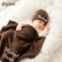 Kryvoxc Set, Personalized Baby Blanket with Name, Cotton Receiving Swaddle Blanket and Beanie Customized Baby Blankets