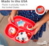 Re-Play Toddler Plates with Dividers - Set of 3, Dishwasher & Microwave Safe, Tulip