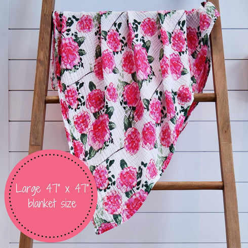 100% 47 47 Inches 3 Pack) LollyBanks Muslin Swaddle Blankets, Cotton Baby Swaddle Blanket for Girls, Soft and Large x