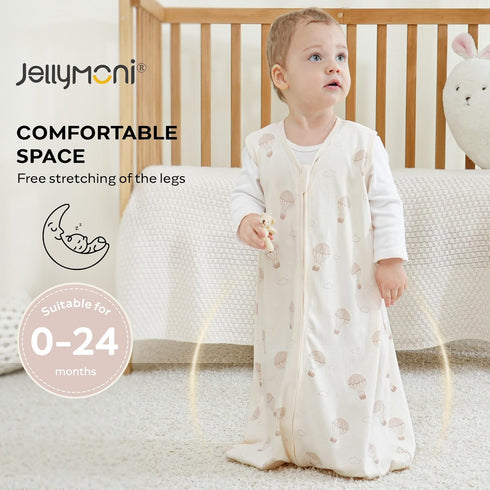 18-24 100% 3 Pack 0.5 2-Way JELLYMONI Baby Sleep Sack Months, Cotton TOG Baby Wearable Blanket Infant Sleep Sack