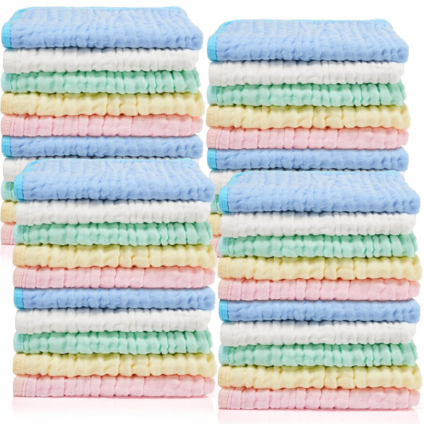 Tudomro 20 Pack Muslin Burp Cloths 20 x 10 Inch Absorbent Washcloths
