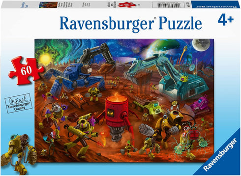 Ravensburger Space Construction 60 Piece Jigsaw Puzzle for Kids - 05167 - Every Piece is Unique, Pieces Fit Together Perfectly